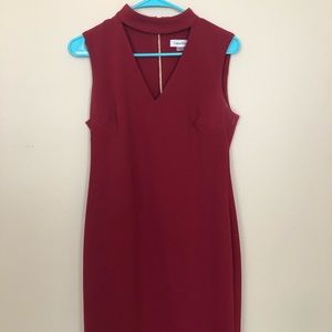 Calvin Klein Choker Sheath Dress